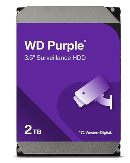 هارددیسک اینترنال وسترن دیجیتال مدل Purple WD23PURZ ظرفیت 2 ترابایت - 24 ماهه ( سازگار ، آواژنگ ، حامی ، الماس ) نمای ۳