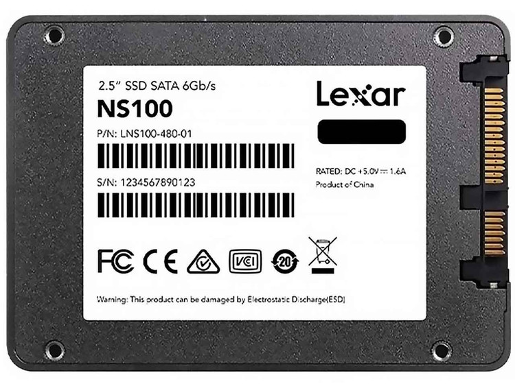 اس اس دی اینترنال لکسار مدل Lexar NS100 ظرفیت 1 ترابایت