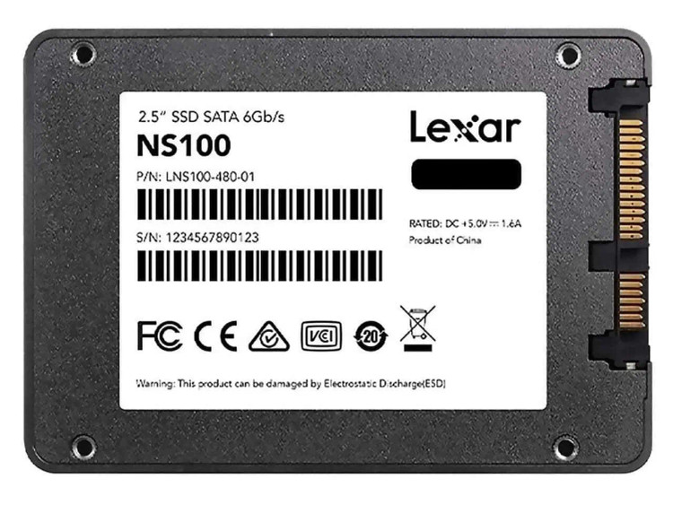 اس اس دی اینترنال لکسار مدل Lexar NS100 SATA 3 ظرفیت 512 گیگابایت