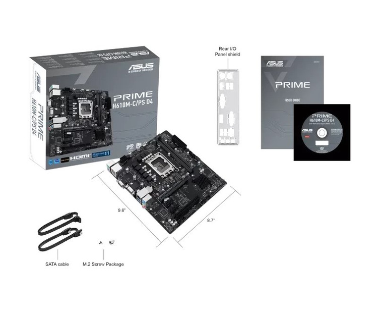 مادربرد ایسوس مدل PRIME H610M-C/PS D4