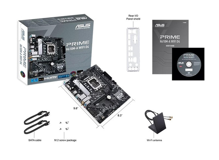 مادربرد ایسوس مدل PRIME H610M-A WIFI D4