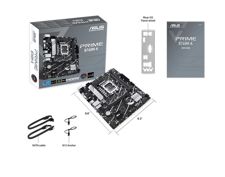 مادربرد ایسوس مدل Prime B760M-K D5