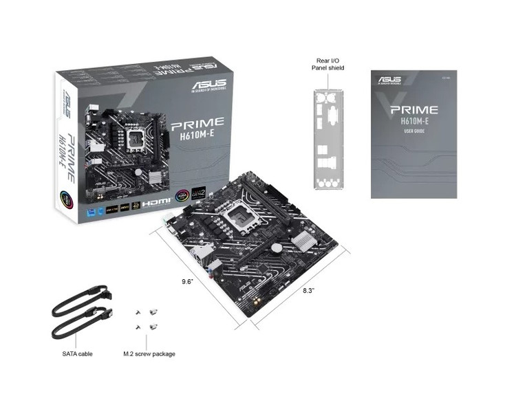مادربرد ایسوس مدل PRIME H610M-E-DDR5 CSM