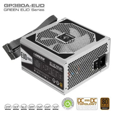 منبع تغذیه کامپیوتر نیمه ماژولار گرین مدل GP380A-EUD