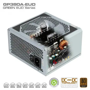 منبع تغذیه کامپیوتر نیمه ماژولار گرین مدل GP380A-EUD