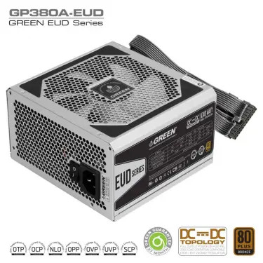 منبع تغذیه کامپیوتر نیمه ماژولار گرین مدل GP380A-EUD