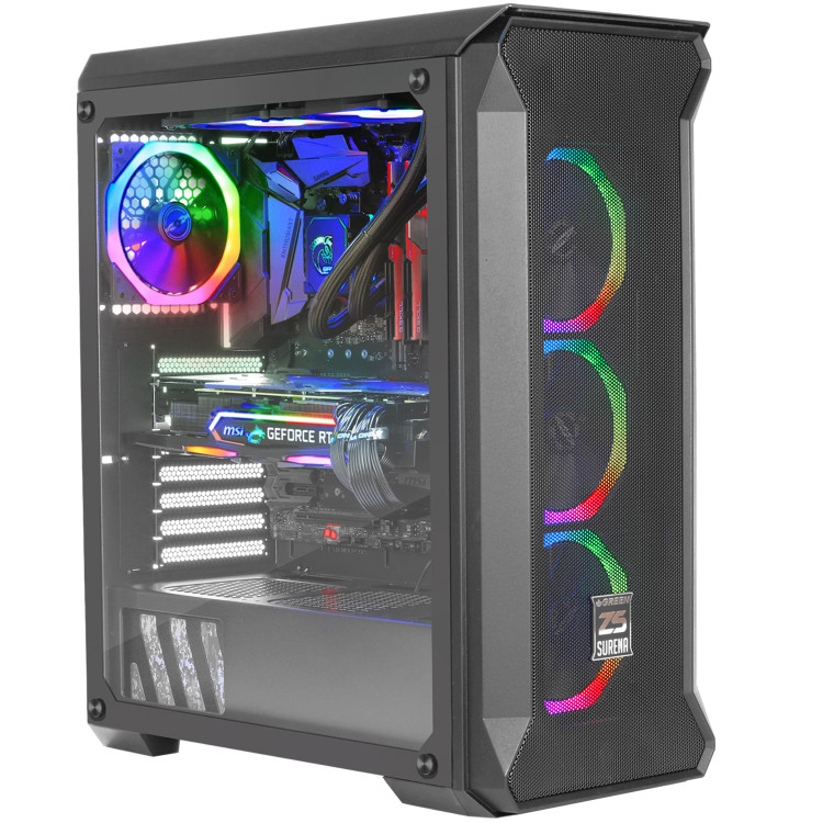 کیس کامپیوتر گرین Z5 Surena RGB Mid Tower مشکی