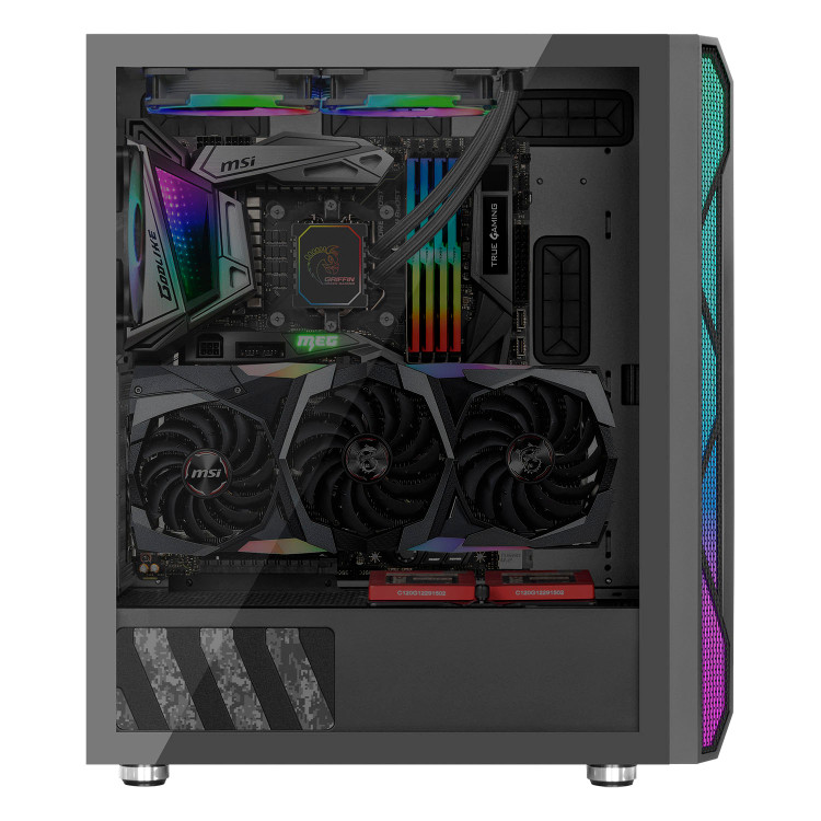 کیس کامپیوتر گرین GRIFFIN G2 RGB Mid Tower مشکی