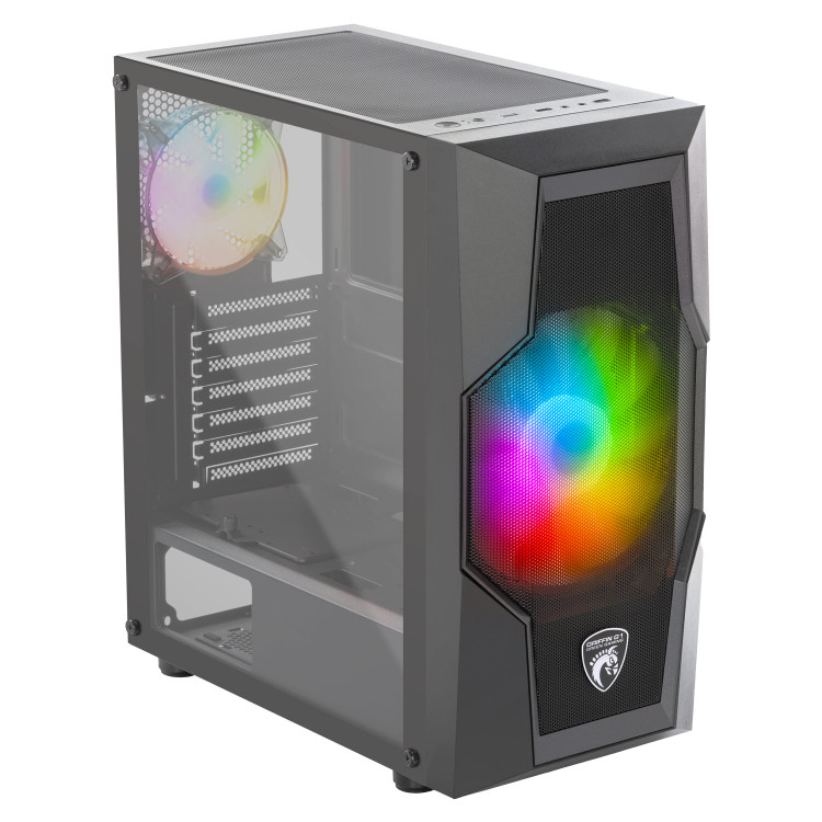 کیس کامپیوتر گرین GRIFFIN G1 RGB Mid Tower مشکی