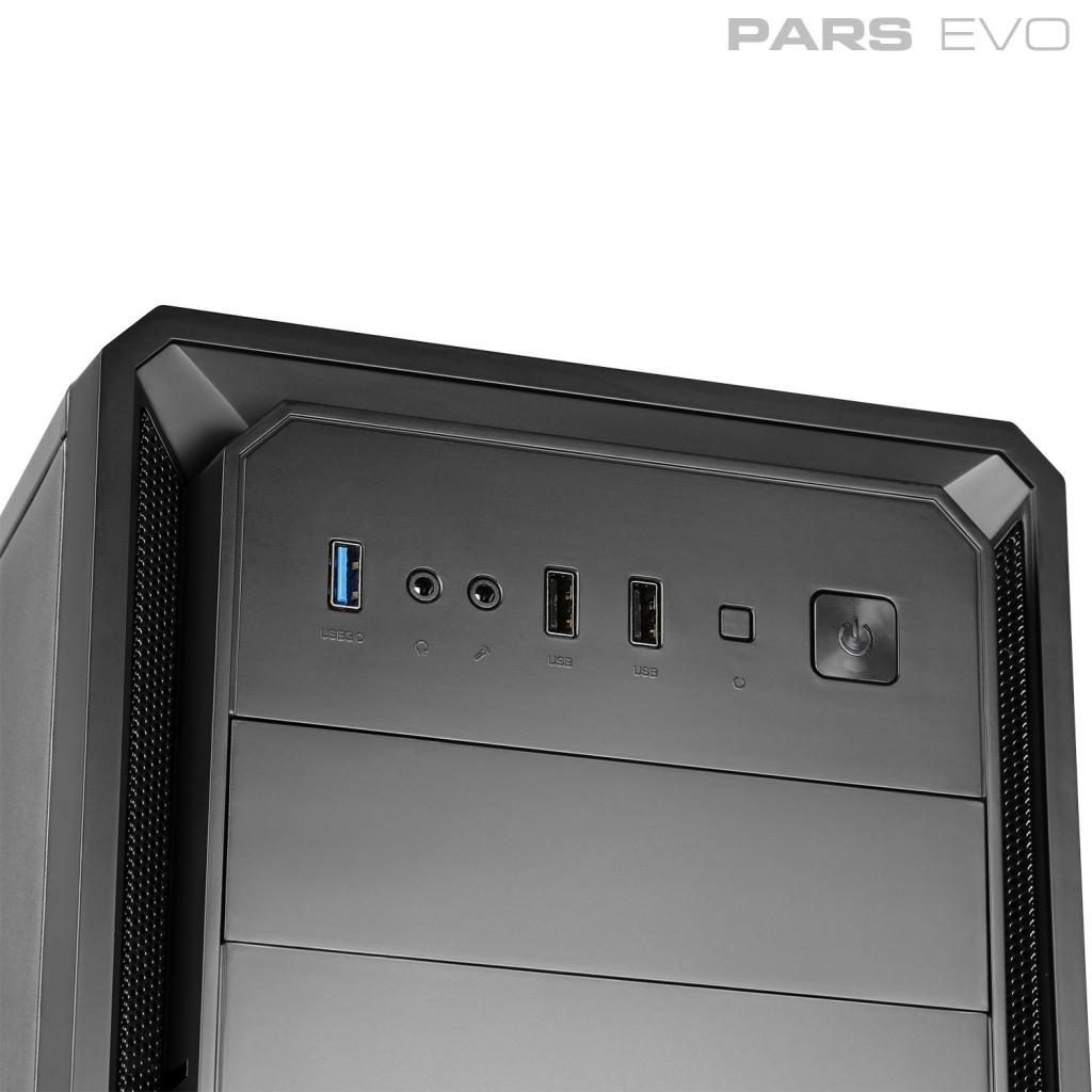کیس کامپیوتر گرین Pars Evo Mid Tower مشکی
