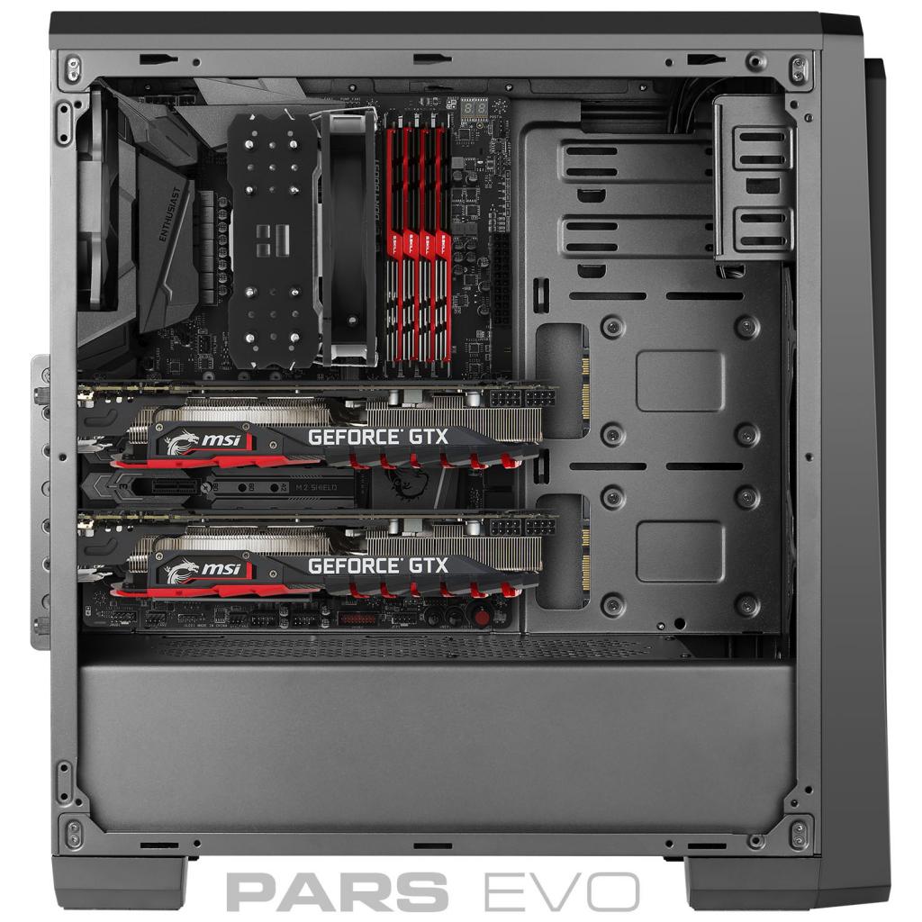 کیس کامپیوتر گرین Pars Evo Mid Tower مشکی