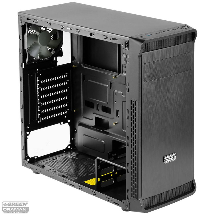 کیس کامپیوتر گرین Oraman Plus Mid Tower خاکستری