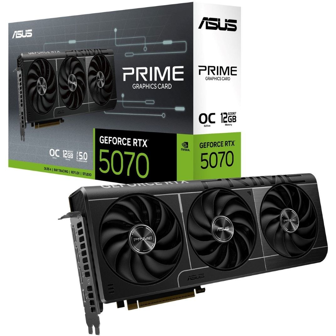 کارت گرافیک ایسوس مدل PRIME GeForce RTX 5070 12GB GDDR7 OC Edition