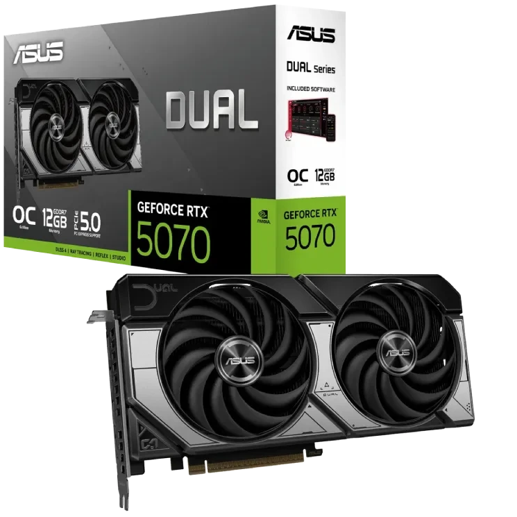 کارت گرافیک ایسوس مدل Dual GeForce RTX 5070 12GB GDDR7 OC Edition